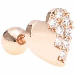 Cercel piercing inima - Zl.Ružová KP23591 imagine