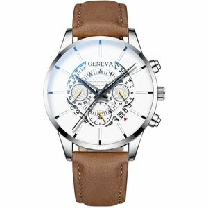 Ceas Brad - maro/argintiu KP23740 imagine