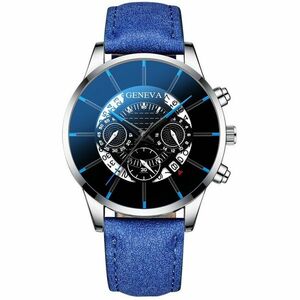 Ceas Brad - albastru/argintiu KP23743 imagine