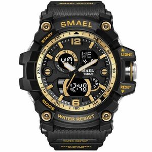 Ceas SMAEL Karter - Negru/Auriu KP23813 imagine