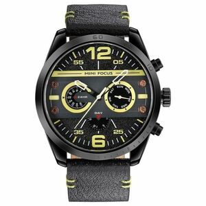 Ceas Mini Focus Fox - Negru/Galben KP23857 imagine