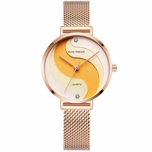 Ceas Mini Focus Margo - Gold Pink KP23873 imagine