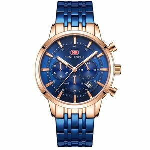 Ceas Madden Mini Focus - Albastru/Auriu.Roz KP23874 imagine
