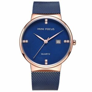 Ceas Mini Focus Roselyn - Albastru/Auriu.Roz KP23919 imagine