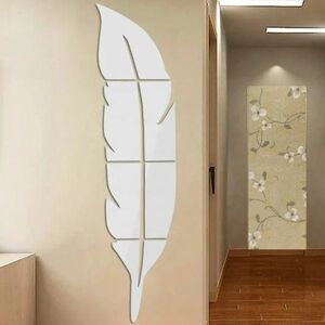 Autocolante de perete cu oglindă - Feather KP23948 imagine
