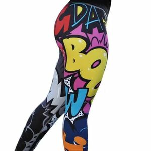 Leggings pentru damă Crazy - Negru/Multi/S KP24780 imagine