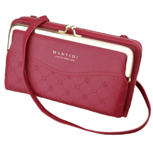 Portofel Crossbody Lea - Burgundy KP25217 imagine