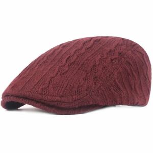 Beretă bărbătească tricotată - Burgundy KP25673 imagine