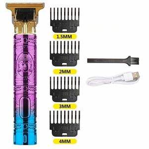 Mașină de tuns electrică cu încărcare USB Budha - Roz/Albastru KP25777 imagine