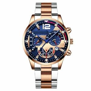 Ceas Zander - Argintiu/Roz Auriu KP25942 imagine