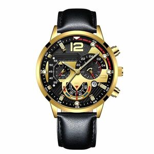 Ceas Emmet - Negru/Auriu KP25961 imagine