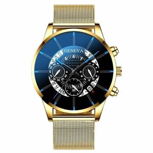 Ceas Hank - Aur/Albastru KP25965 imagine