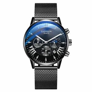 Ceas Gadyson - negru/argintiu KP25987 imagine