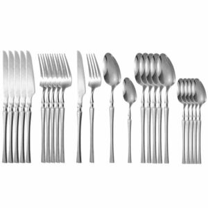 Set de tacâmuri modern din 24 piese - Argintiu KP26411 imagine