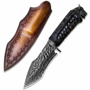 Cuțit de vânătoare Damasc MASTERPIECE Shiori - Negru KP26640 imagine