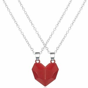 Colier Magnet Heart - Roșu KP26945 imagine