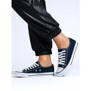 Adidași clasici albaștri pentru femei fără toc imagine