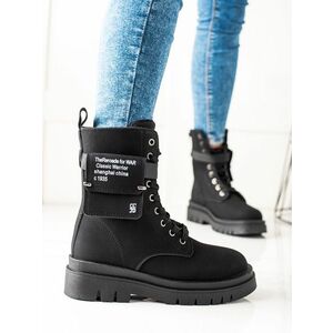 Femei de lux lucrător negru negru toc plat imagine