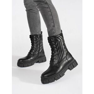 Femei trendy negru lucrător tocuri plate imagine