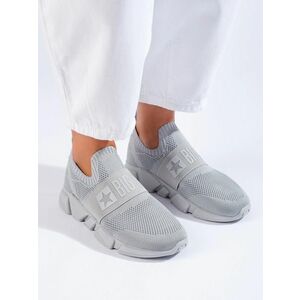 Pantofi de sport gri unicat pentru femei fără toc imagine
