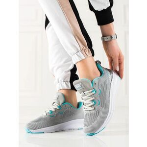 Pantofi de sport unic pentru femei gri fără toc imagine
