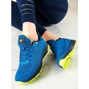 Adidași albaștri trendy pentru femei fără toc imagine
