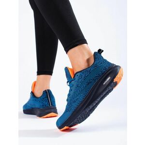 Adidași la modă pentru femei de culoare albastră fără toc imagine