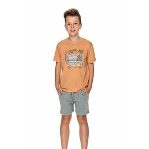 Pijamale pentru băieți 2749 Wadim cinnamon imagine