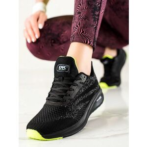 Adidași trendy pentru femei negre fără toc imagine