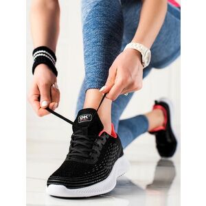 Adidași trendy pentru femei negre fără toc imagine