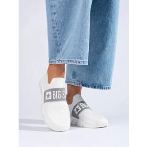 Adidași albi de lux pentru femei fără toc imagine
