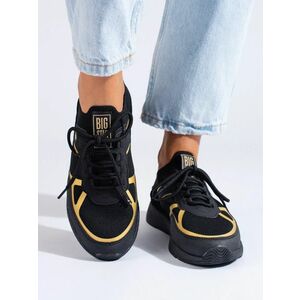 Adidași eleganți pentru femei negre fără toc imagine