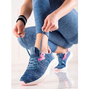 Adidași originali pentru femei de culoare albastră fără toc imagine