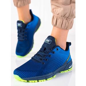 Adidași trendy pentru femei de culoare albastră fără toc imagine
