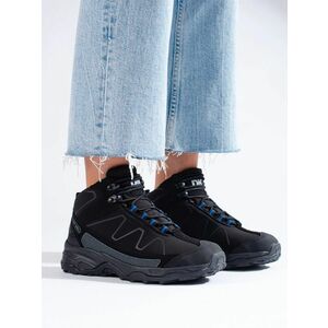 Pantofi de trekking negri confortabili pentru femei fără toc imagine