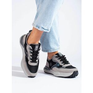 Adidași gri la modă pentru femei fără toc imagine
