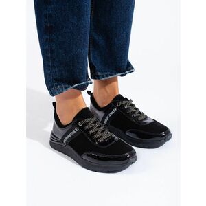 Pantofi de sport exclusiviste femei negru fără toc imagine