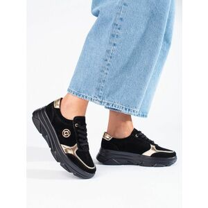 Adidași cu tocuri negre originale pentru femei imagine