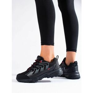 Pantofi de trekking de lux pentru femei negru fără toc imagine