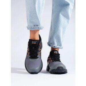 Pantofi frumoși de trekking gri pentru femei fără toc imagine
