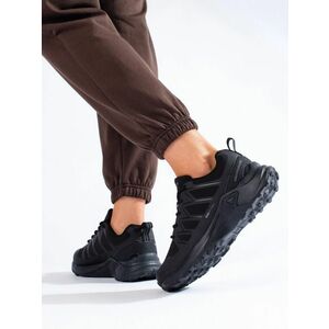 Pantofi de trekking pentru femei negre confortabile fără toc imagine
