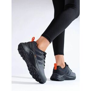 Pantofi confortabili trekking femei gri fără toc imagine