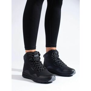 Pantofi de trekking negri eleganți pentru femei fără toc imagine