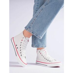 Adidași clasici pentru femei alb fără toc imagine