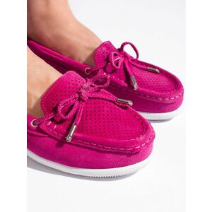 Mocasini roz trendy pentru femei fără toc imagine