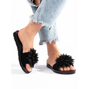 Șosete negre confortabile pentru femei cu toc fără toc imagine
