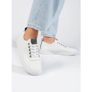 Adidași originali pentru femei, albi, fără toc imagine