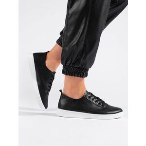Adidași negri cu platformă pentru femei imagine