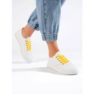 Adidași albi trendy pentru femei imagine
