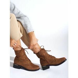 Botine clasice pentru femei cu toc lat imagine